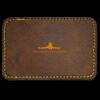 Faux Leather Engravable Patch - Round-Corner Rectangular Thumbnail