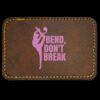 Faux Leather Engravable Patch - Round-Corner Rectangular Thumbnail