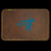Faux Leather Engravable Patch - Round-Corner Rectangular Thumbnail