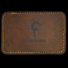 Faux Leather Engravable Patch - Round-Corner Rectangular Thumbnail