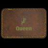 Faux Leather Engravable Patch - Round-Corner Rectangular Thumbnail