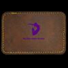 Faux Leather Engravable Patch - Round-Corner Rectangular Thumbnail