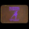 Faux Leather Engravable Patch - Round-Corner Rectangular Thumbnail