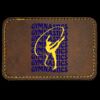 Faux Leather Engravable Patch - Round-Corner Rectangular Thumbnail