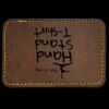 Faux Leather Engravable Patch - Round-Corner Rectangular Thumbnail