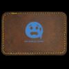 Faux Leather Engravable Patch - Round-Corner Rectangular Thumbnail