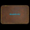 Faux Leather Engravable Patch - Round-Corner Rectangular Thumbnail