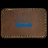 Faux Leather Engravable Patch - Round-Corner Rectangular Thumbnail