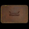 Faux Leather Engravable Patch - Round-Corner Rectangular Thumbnail