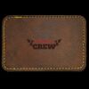 Faux Leather Engravable Patch - Round-Corner Rectangular Thumbnail