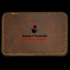 Faux Leather Engravable Patch - Round-Corner Rectangular Thumbnail