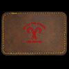 Faux Leather Engravable Patch - Round-Corner Rectangular Thumbnail