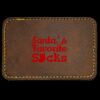 Faux Leather Engravable Patch - Round-Corner Rectangular Thumbnail
