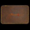 Faux Leather Engravable Patch - Round-Corner Rectangular Thumbnail