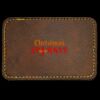 Faux Leather Engravable Patch - Round-Corner Rectangular Thumbnail