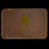 Faux Leather Engravable Patch - Round-Corner Rectangular Thumbnail