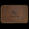 Faux Leather Engravable Patch - Round-Corner Rectangular Thumbnail