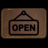 Faux Leather Engravable Patch - Round-Corner Rectangular Thumbnail