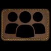 Faux Leather Engravable Patch - Round-Corner Rectangular Thumbnail