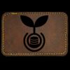 Faux Leather Engravable Patch - Round-Corner Rectangular Thumbnail