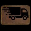 Faux Leather Engravable Patch - Round-Corner Rectangular Thumbnail