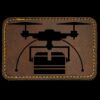 Faux Leather Engravable Patch - Round-Corner Rectangular Thumbnail