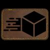 Faux Leather Engravable Patch - Round-Corner Rectangular Thumbnail