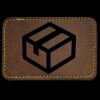 Faux Leather Engravable Patch - Round-Corner Rectangular Thumbnail