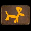 Faux Leather Engravable Patch - Round-Corner Rectangular Thumbnail