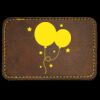Faux Leather Engravable Patch - Round-Corner Rectangular Thumbnail