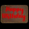 Faux Leather Engravable Patch - Round-Corner Rectangular Thumbnail