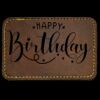 Faux Leather Engravable Patch - Round-Corner Rectangular Thumbnail