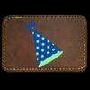 Faux Leather Engravable Patch - Round-Corner Rectangular Thumbnail