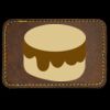 Faux Leather Engravable Patch - Round-Corner Rectangular Thumbnail