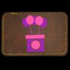 Faux Leather Engravable Patch - Round-Corner Rectangular Thumbnail