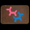Faux Leather Engravable Patch - Round-Corner Rectangular Thumbnail