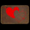 Faux Leather Engravable Patch - Round-Corner Rectangular Thumbnail