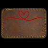 Faux Leather Engravable Patch - Round-Corner Rectangular Thumbnail