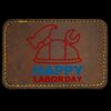 Faux Leather Engravable Patch - Round-Corner Rectangular Thumbnail
