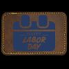 Faux Leather Engravable Patch - Round-Corner Rectangular Thumbnail