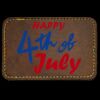 Faux Leather Engravable Patch - Round-Corner Rectangular Thumbnail