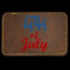 Faux Leather Engravable Patch - Round-Corner Rectangular Thumbnail