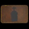 Faux Leather Engravable Patch - Round-Corner Rectangular Thumbnail