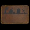Faux Leather Engravable Patch - Round-Corner Rectangular Thumbnail