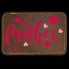 Faux Leather Engravable Patch - Round-Corner Rectangular Thumbnail