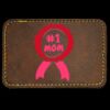Faux Leather Engravable Patch - Round-Corner Rectangular Thumbnail