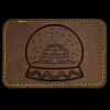 Faux Leather Engravable Patch - Round-Corner Rectangular Thumbnail