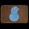 Faux Leather Engravable Patch - Round-Corner Rectangular Thumbnail