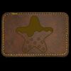 Faux Leather Engravable Patch - Round-Corner Rectangular Thumbnail