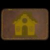 Faux Leather Engravable Patch - Round-Corner Rectangular Thumbnail